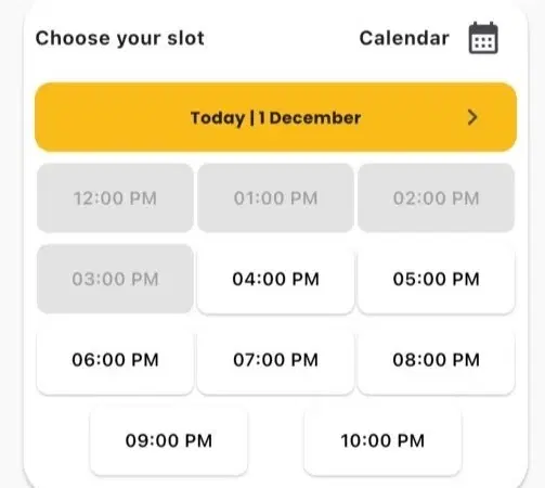 Schedule Timeslot
